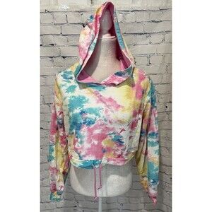 Swimsuits For All Camille Kostek Collection Crop Hoodie Cotton Sorbet Large